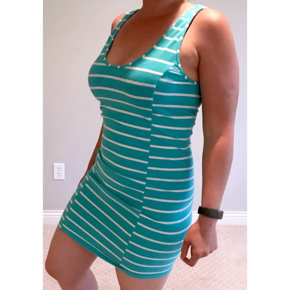 Roxy Blue & White Striped Tank Dress - Bodycon